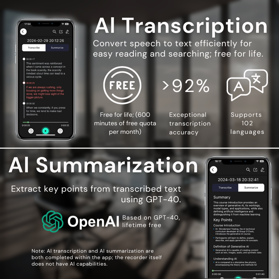 ChatGPT-Powered AI Voice Recorder