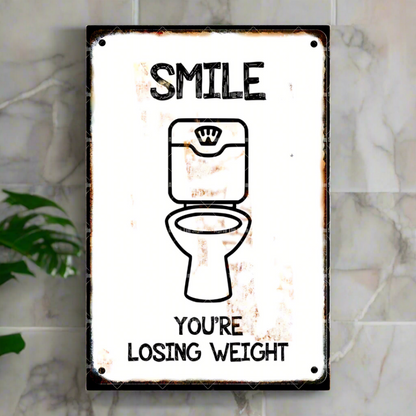 Funny Toilet Metal Sign