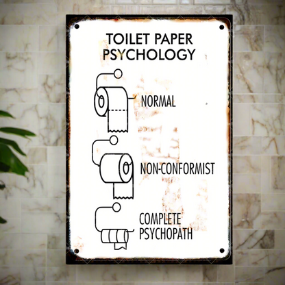 Funny Toilet Metal Sign